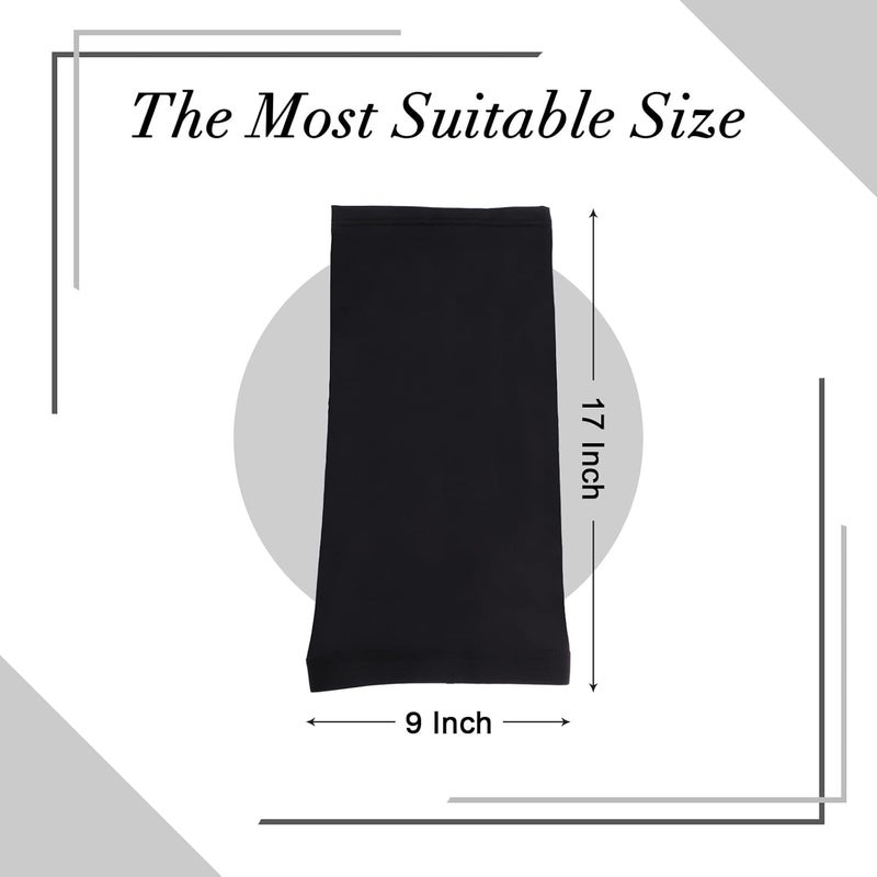 Leeven 2 Pieces Shower Cap for Women Dreadlock Cap Wide Elastic Black, Red - Image 2